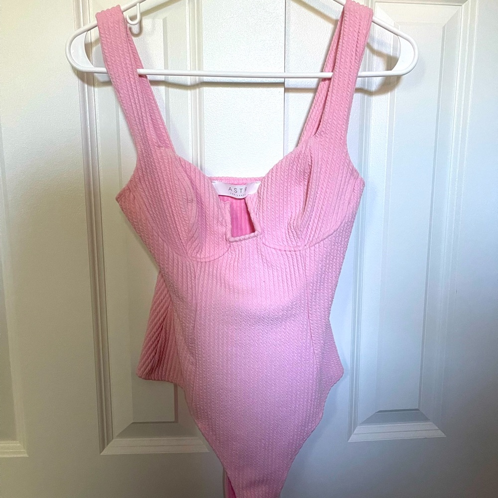 ASTR pink body suit